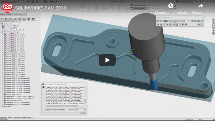 solidworks cam videó