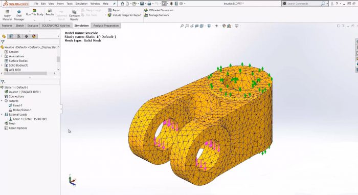 SOLIDWORKS Szimuláció csomagok