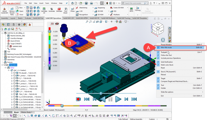 solidcam megjelenítés