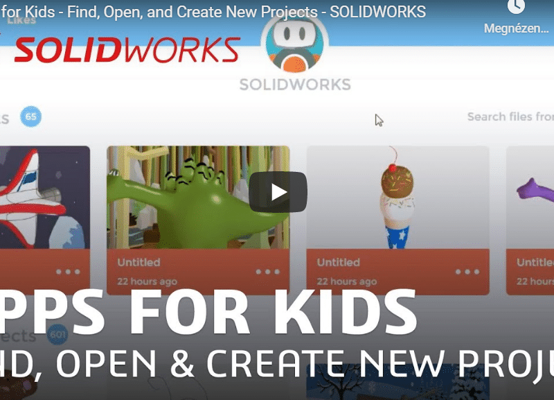 Electrodeworks Tervezzünk együtt a SOLIDWORKS Apps for Kids eszközzel!